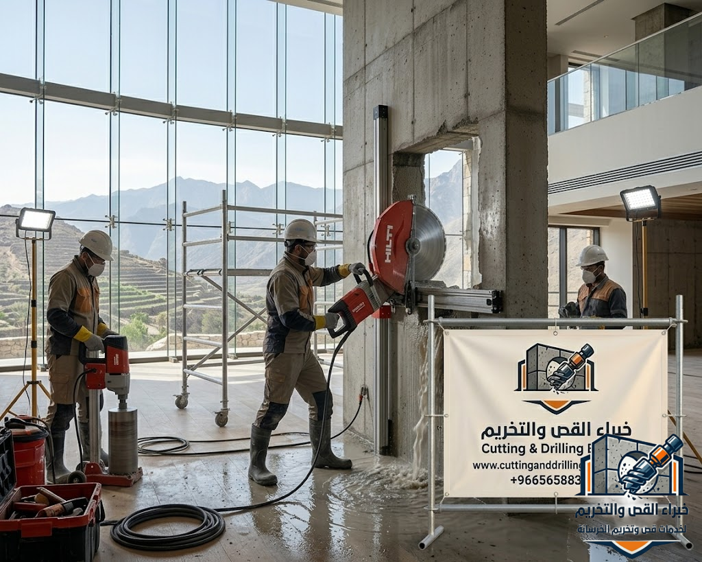  قص جدران خرسانية بالطائف | خصم 46% لفتح الأبواب والنوافذ بدقة هندسية | خبراء القص والتخريم | 0565883781     